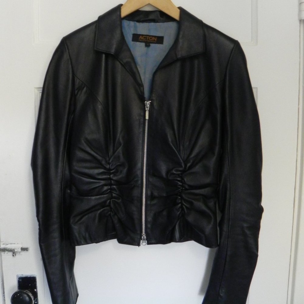Vintage Old Hide House leather Jacket Size 4